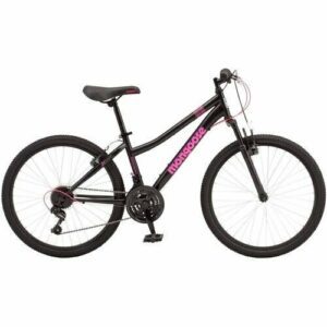 CE-112 BICICLETA Mongoose Excursion Mountain Bike 24" Black/Pink (Negro/Rosado) - CARIBE