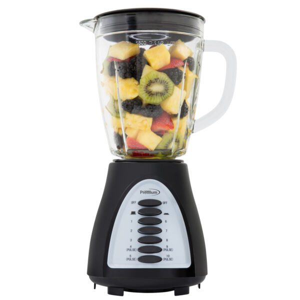 CE-315 LICUADORA NEGRA PREMIUM VASO DE CRISTAL- CARIBE
