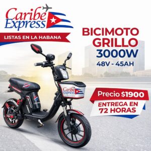 Bicimoto Grillo 3000W eléctrica con entrega rápida en La Habana.