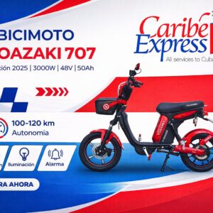 Electric bike BICIMOTO OAZAKI 707 with 100-120 km range and 3000W motor.