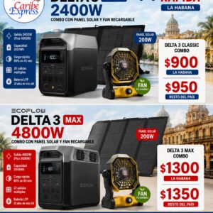 EcoFlow Delta 3 solar power combo promotion