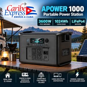 Portable power station for outdoor adventures.