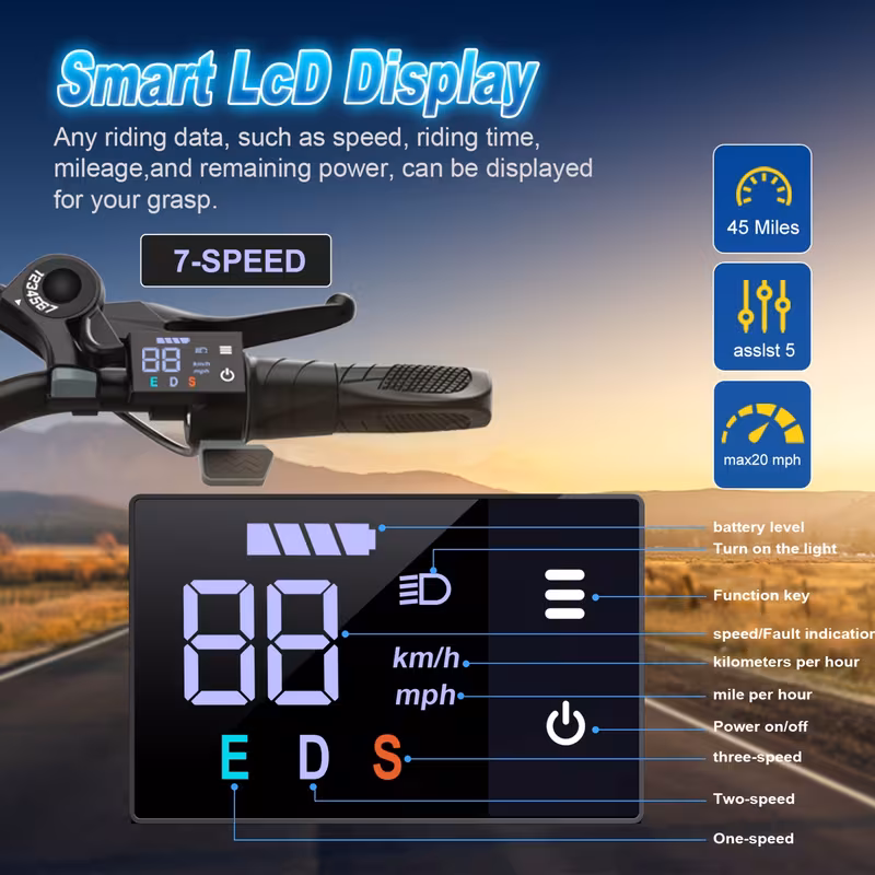 CE-141 Mountain Electric Bike, 26 Pulgadas Electrica, Bomba de Aire y Candado - Image 3